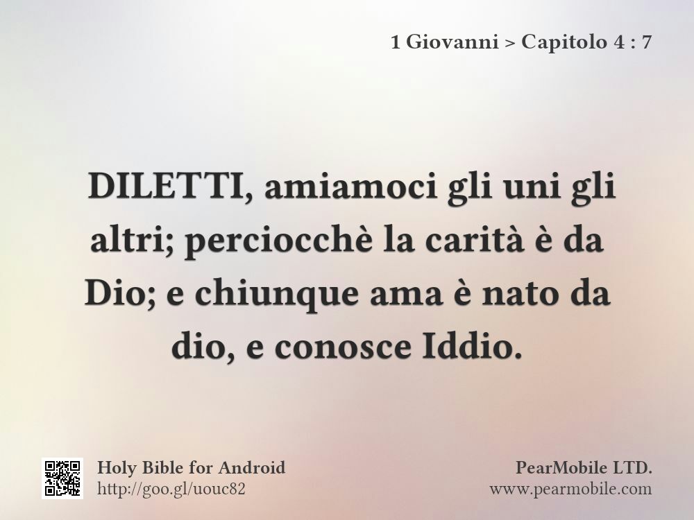 1 Giovanni, Capitolo 4:7